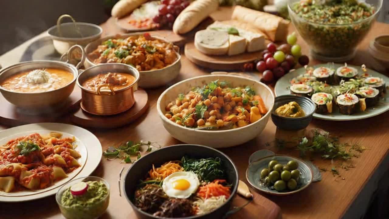 A Beautiful 4–8 Second Glimpse of World Cultures Expressed Through Diverse Global Cuisines