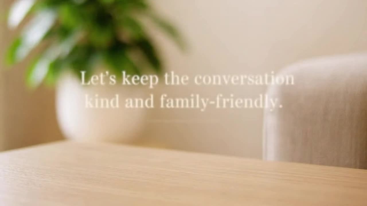 A Gentle Reminder to Keep Comments Friendly, Respectful, and Family-Friendly for Everyone