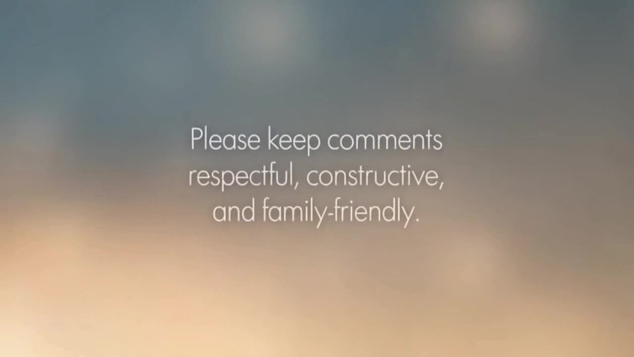 A Friendly Reminder to Keep Comments Respectful, Constructive, and Family-Friendly