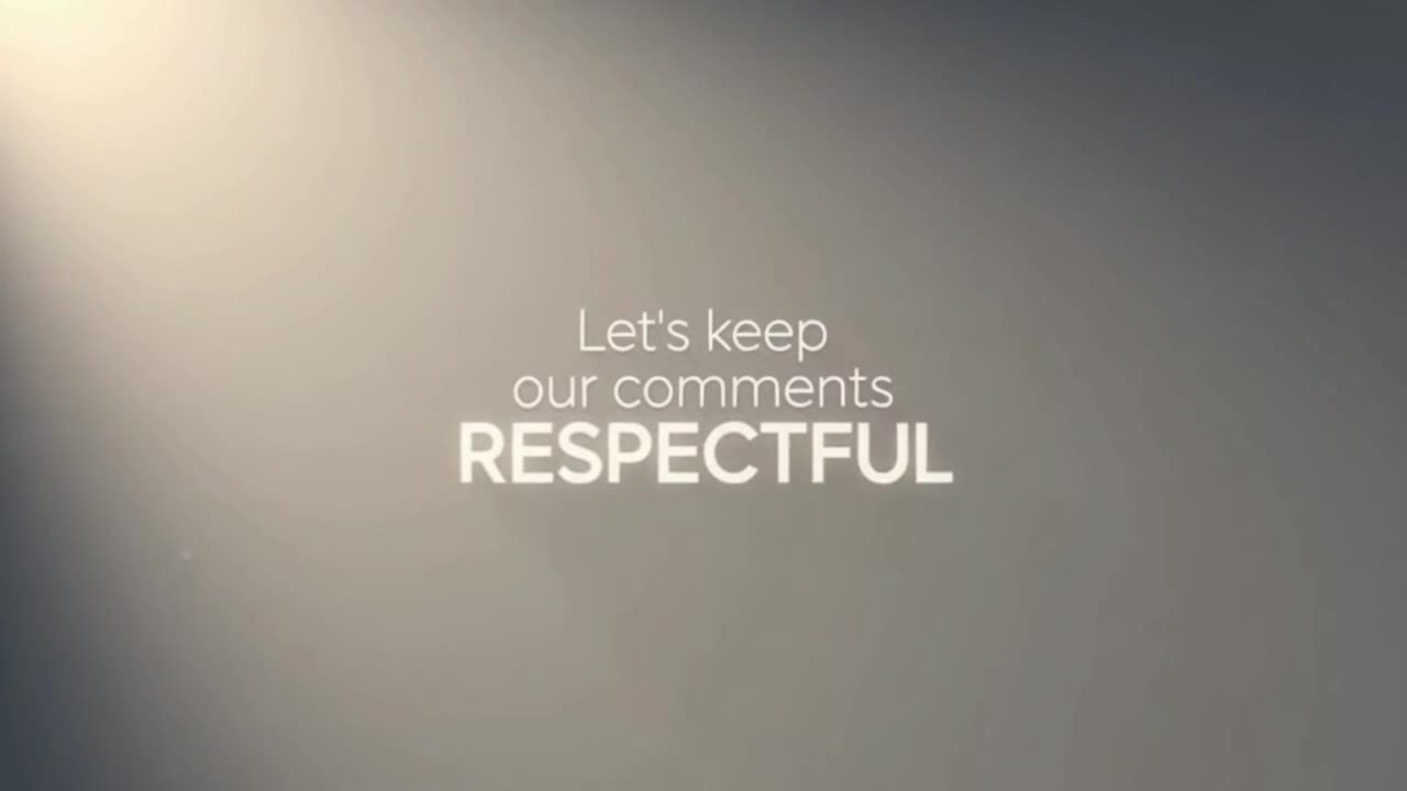 A Simple Reminder to Keep Comments Friendly, Respectful, and Positive for Everyone