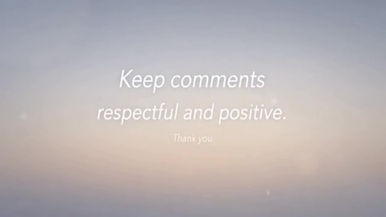 A Gentle Reminder to Keep Comments Friendly, Respectful, and Focused on Positive Conversation