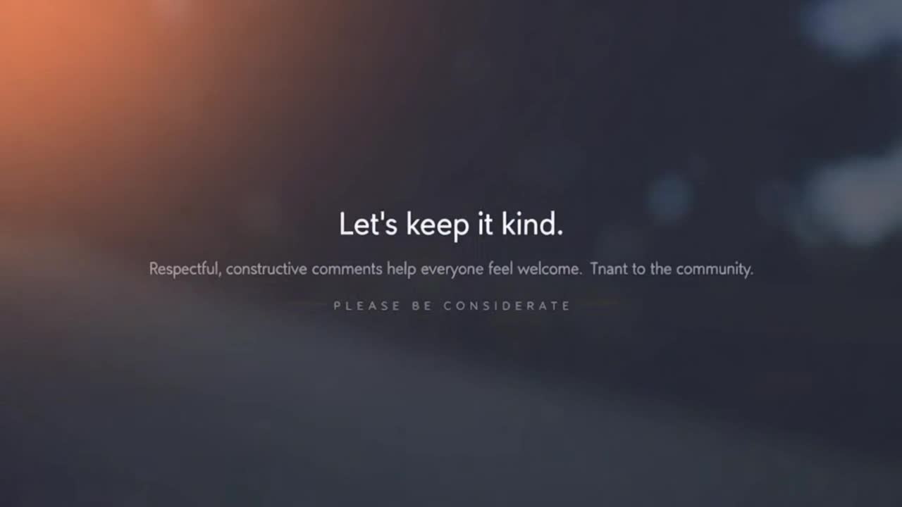 A Friendly Reminder to Keep Our Comments Respectful and Positive Together