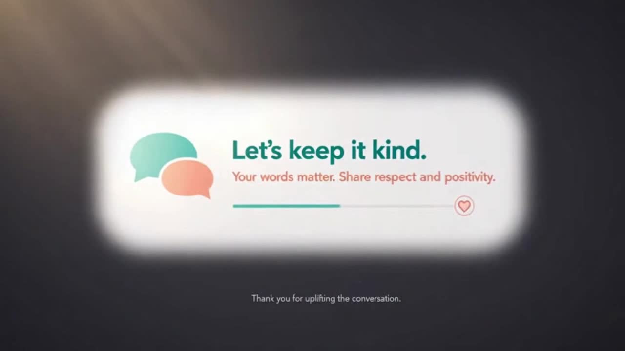 Creating a Positive Comment Space by Encouraging Respectful and Thoughtful Conversations