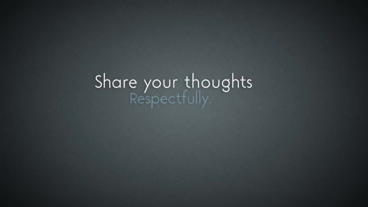 A Calm Reminder to Keep Conversations Positive, Respectful, and Welcoming for Everyone