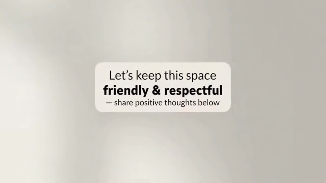 A Friendly Reminder to Keep Comments Respectful, Positive, and Enjoyable for Everyone