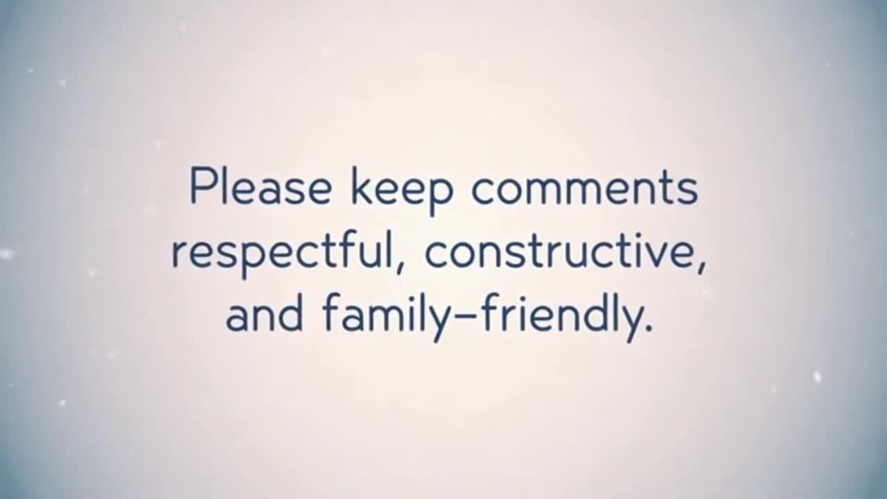 A Friendly Reminder to Keep Comments Respectful, Constructive, and Family-Friendly
