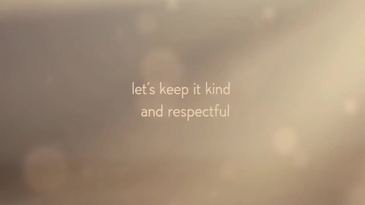 A Simple Reminder to Keep Comments Kind, Respectful, and Family-Friendly for Everyone