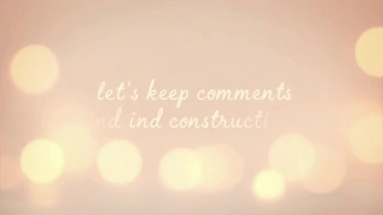 A Friendly Reminder to Keep Comments Respectful, Positive, and Constructive for Everyone