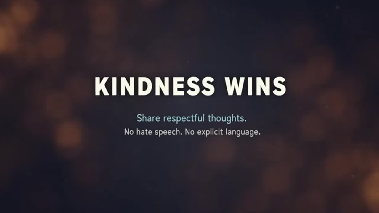 A Friendly Reminder to Keep Comments Positive, Respectful, and Enjoyable for Everyone