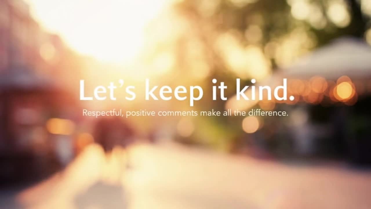 A Friendly Reminder to Keep Comments Respectful, Positive, and Enjoyable for Everyone