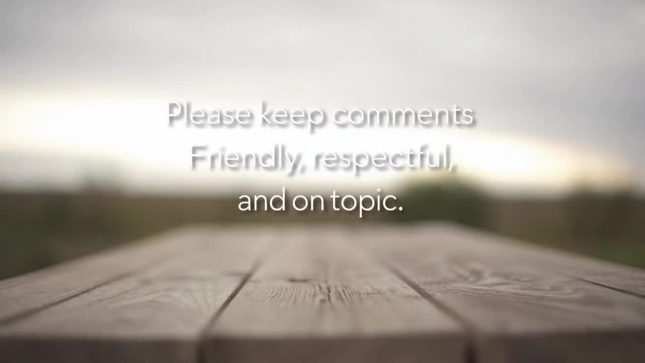 A Gentle Reminder to Keep Comments Friendly, Respectful, and Supportive for Everyone