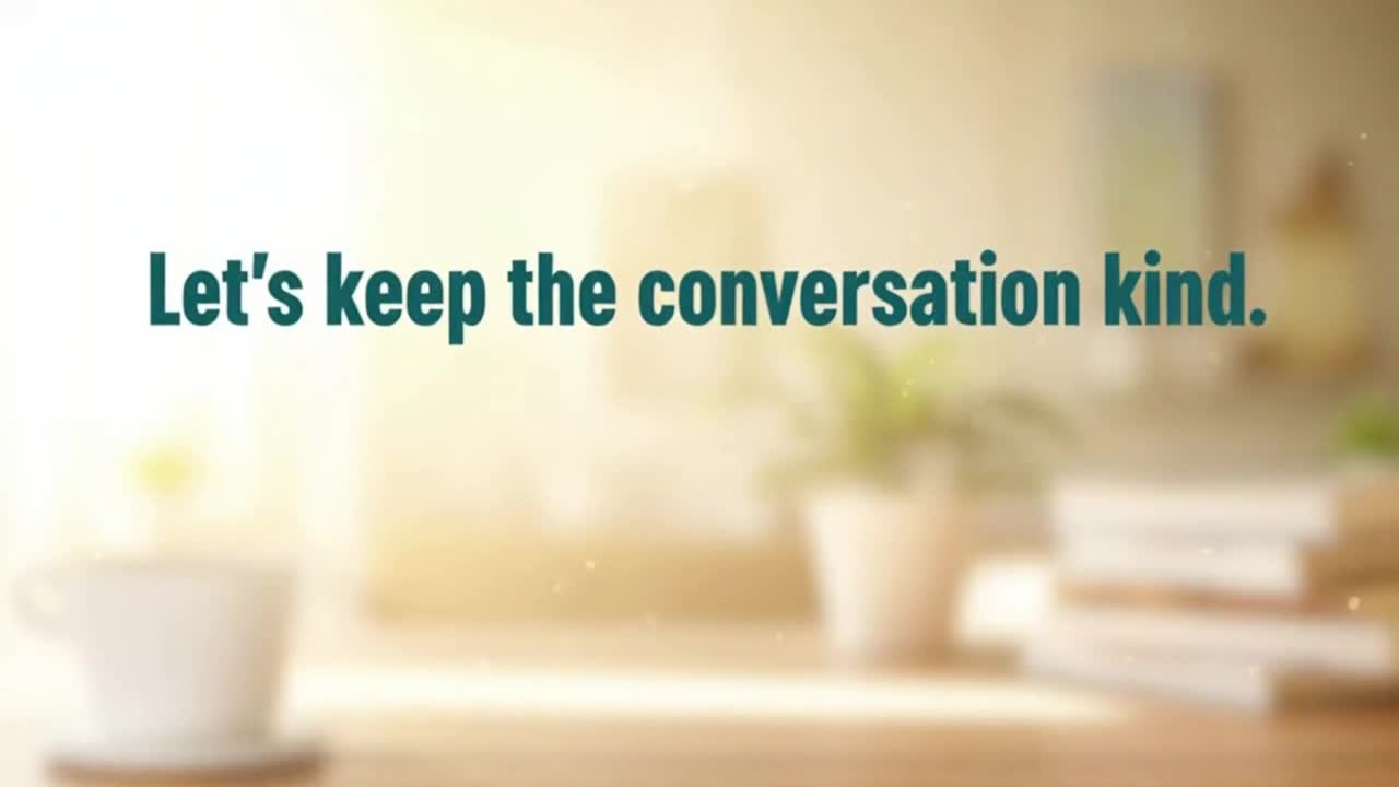 A Friendly Reminder to Keep Comments Positive, Respectful, and Welcoming for Everyone