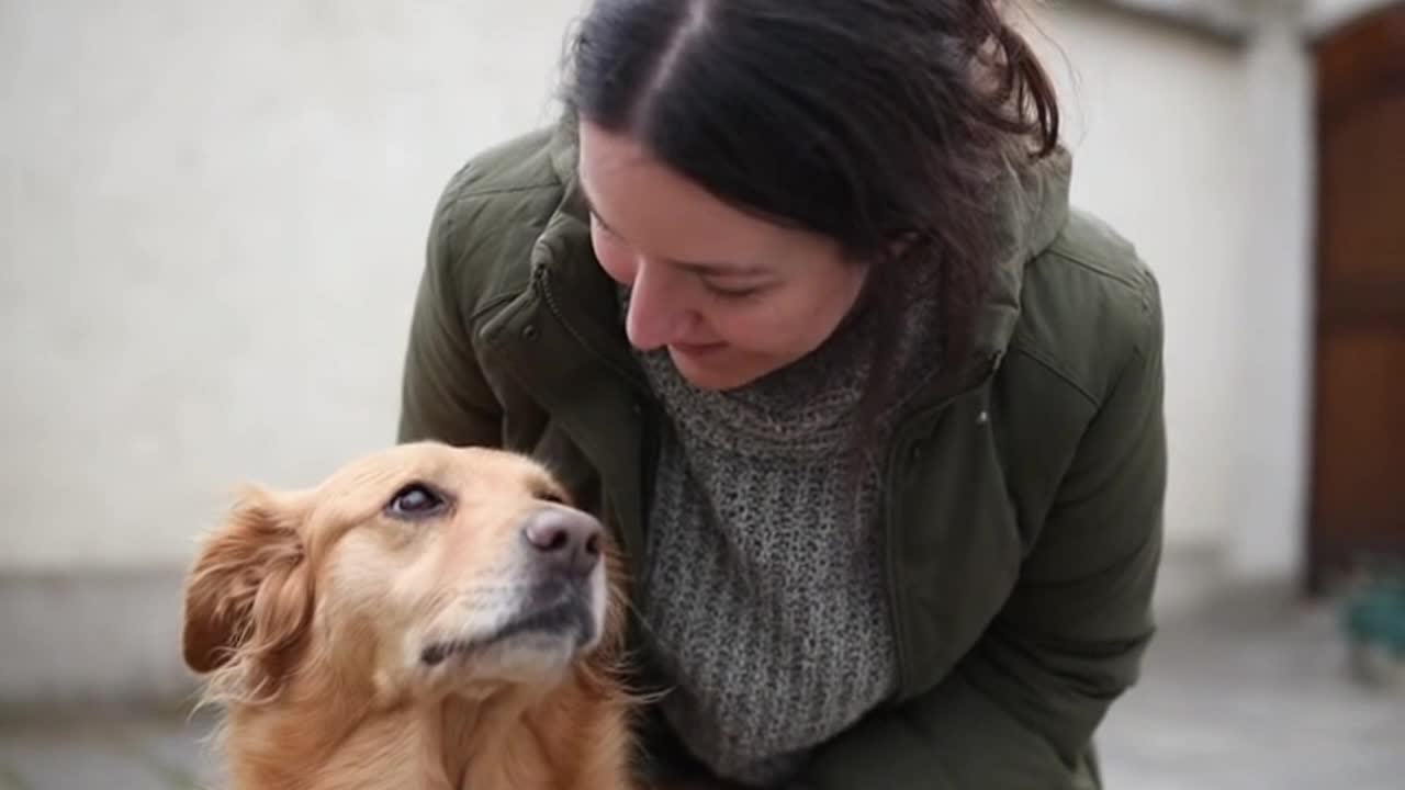 A Quietly Funny Moment Between a Cute Dog and Their Human Owner in Everyday Life