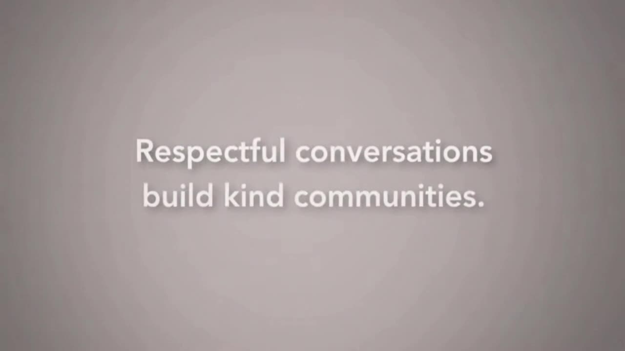 A Simple Reminder to Keep Conversations Kind, Respectful, and Welcoming for Everyone