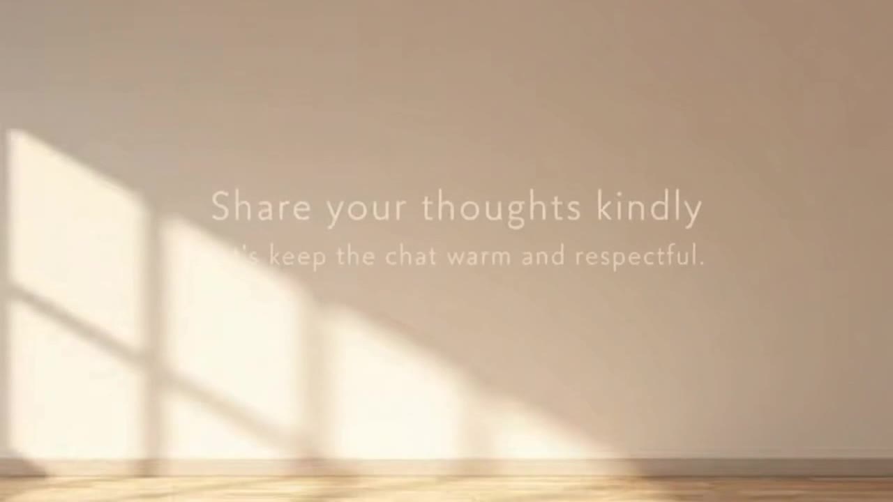 A Friendly Reminder to Keep Comments Respectful, Positive, and Welcoming for Everyone