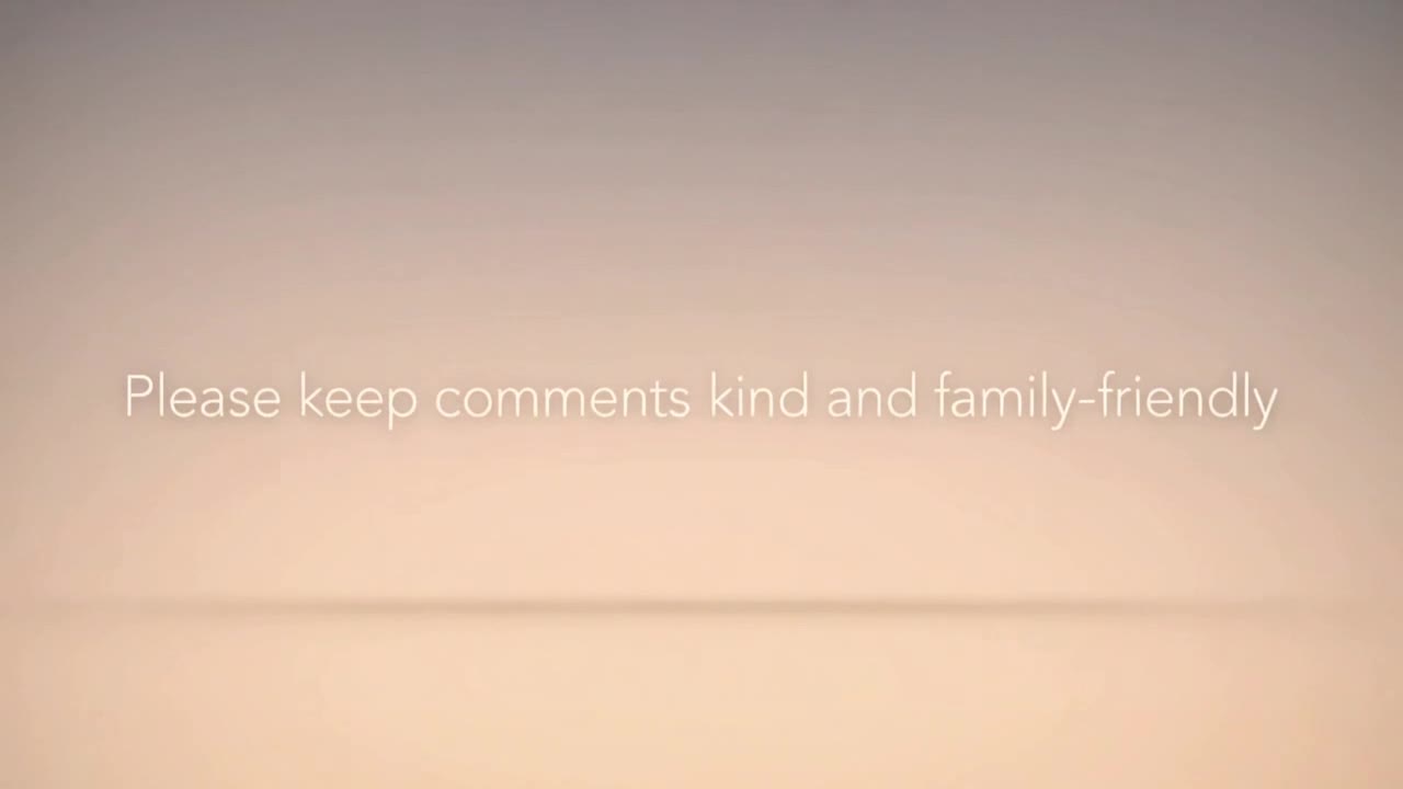 A gentle reminder to keep comments respectful, constructive, and welcoming for everyone