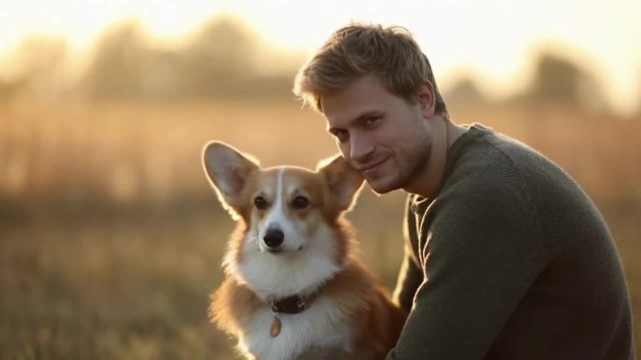 Cute Dogs and Their Humans Sharing a Quiet, Funny Moment Together in Soft Afternoon Light