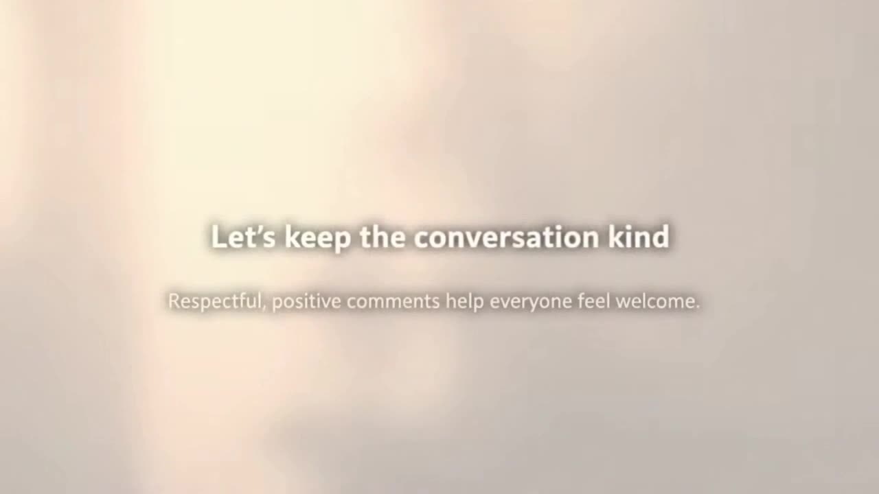 A Gentle Reminder to Keep Comments Friendly, Respectful, and Supportive for Everyone