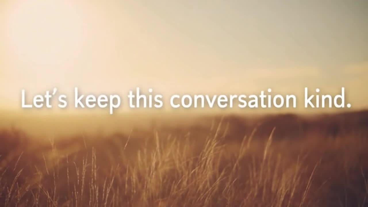 A Friendly Reminder to Share Thoughts Kindly and Keep Conversations Positive for Everyone