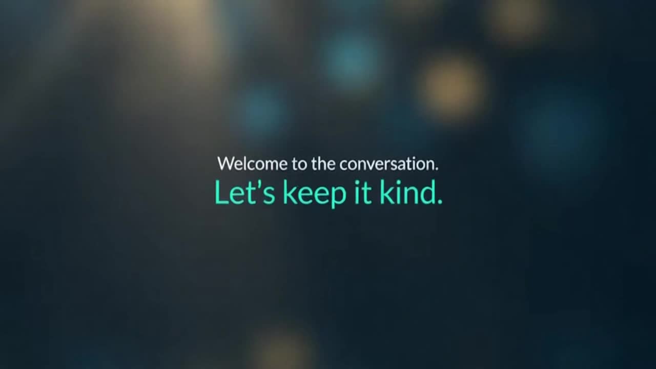 A Welcoming Reminder to Keep Comments Friendly, Respectful, and Focused on Positive Discussion