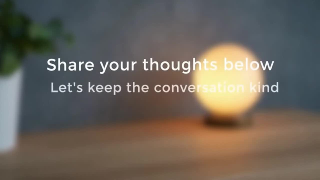 A Gentle Reminder to Share Thoughts Kindly and Keep Conversations Positive Together