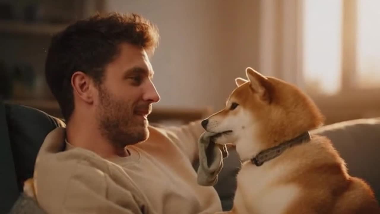 A Quietly Funny Moment Between a Cute Dog and Their Human, Captured in a Simple Shared Glance