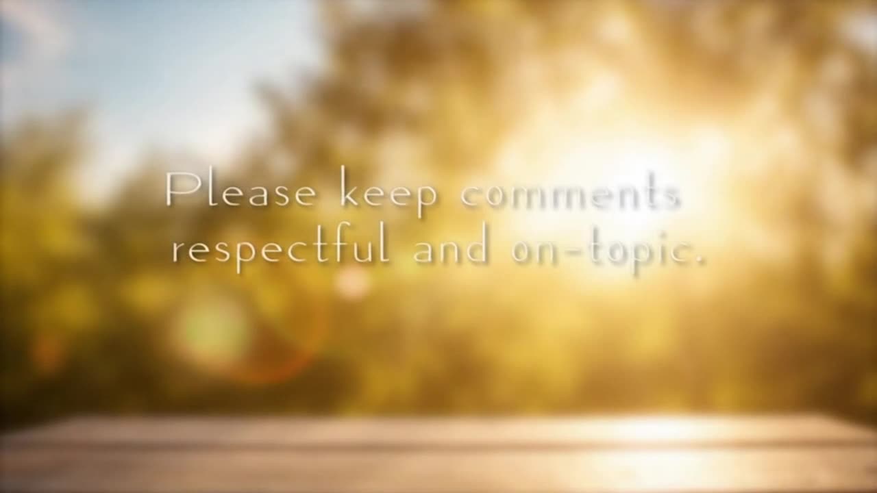 Friendly Reminder to Keep Comments Respectful, On-Topic, and Supportive for a Positive Creative Spac