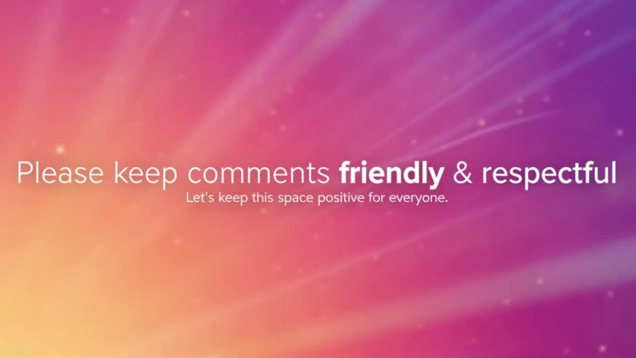 A Friendly Reminder to Keep Comments Respectful, Constructive, and Welcoming for Everyone