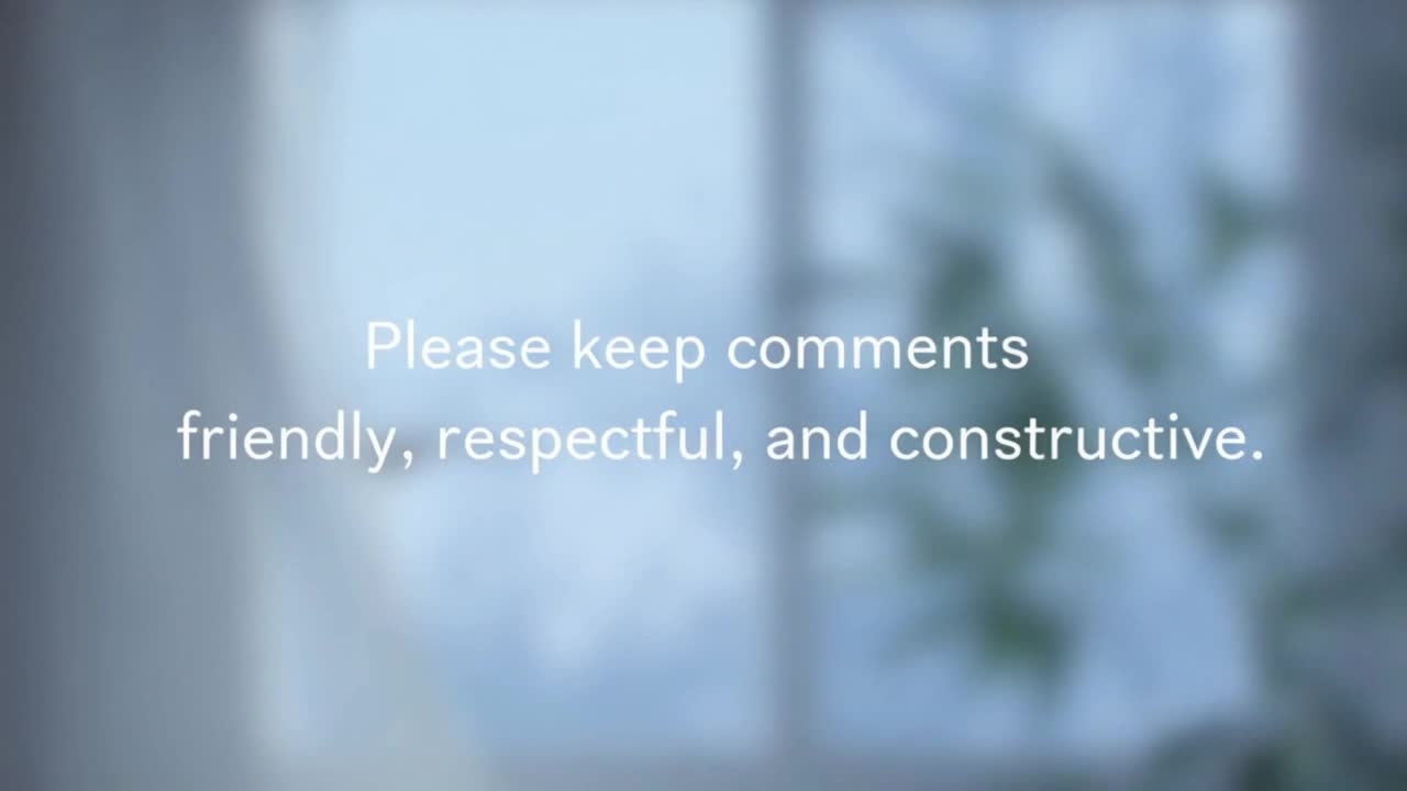 A Gentle Reminder to Keep Comments Friendly, Respectful, and Focused on Positive Conversation