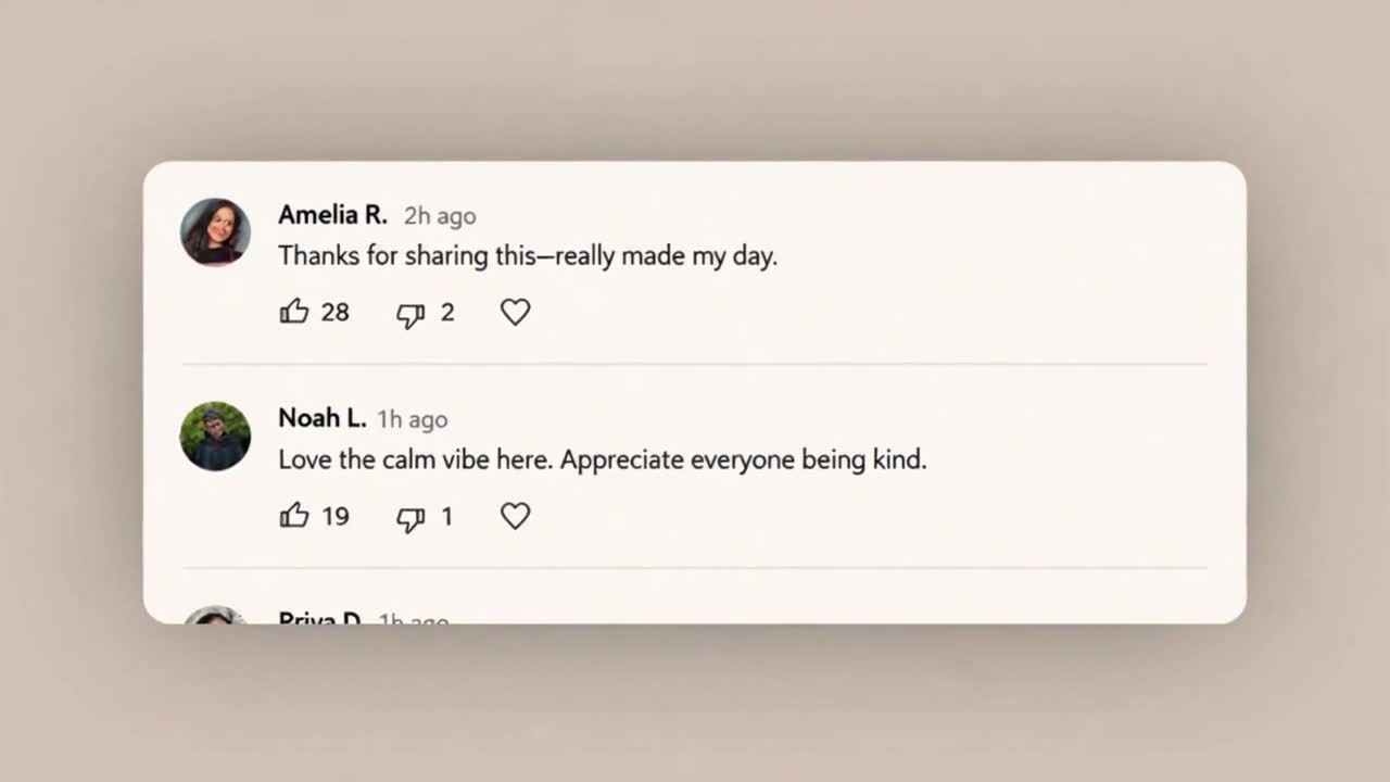 Creating a Positive Comment Space Where Friendly and Respectful Voices Are Always Welcome