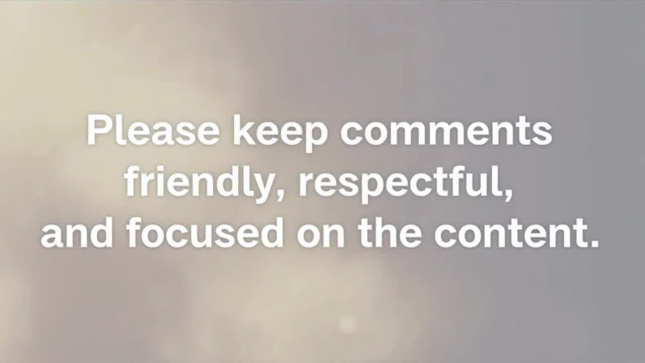 A Quiet Reminder to Keep Conversations Respectful, Thoughtful, and Positive for Everyone
