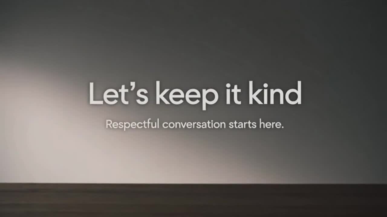 Encouraging Positive, Respectful Conversations to Build a Supportive Online Community Together