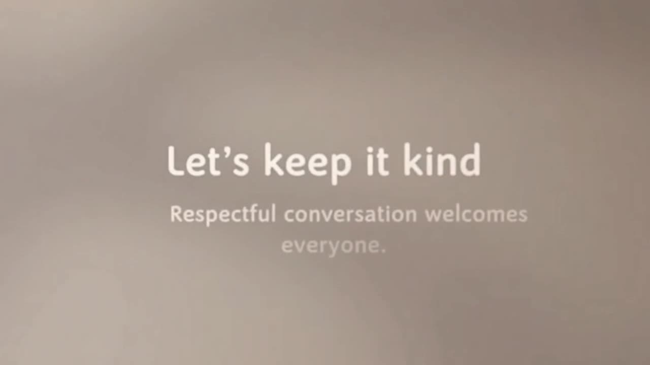A Gentle Reminder to Share Thoughts Kindly and Keep Conversations Respectful for Everyone