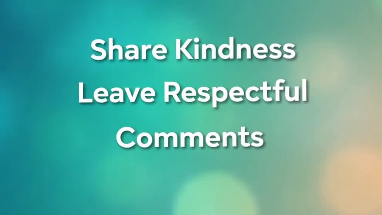 A Friendly Reminder to Keep Comments Positive, Respectful, and Welcoming for Everyone