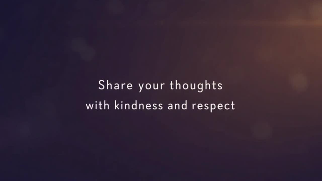 A Gentle Reminder to Share Friendly, Respectful Comments and Build a Positive Community Together