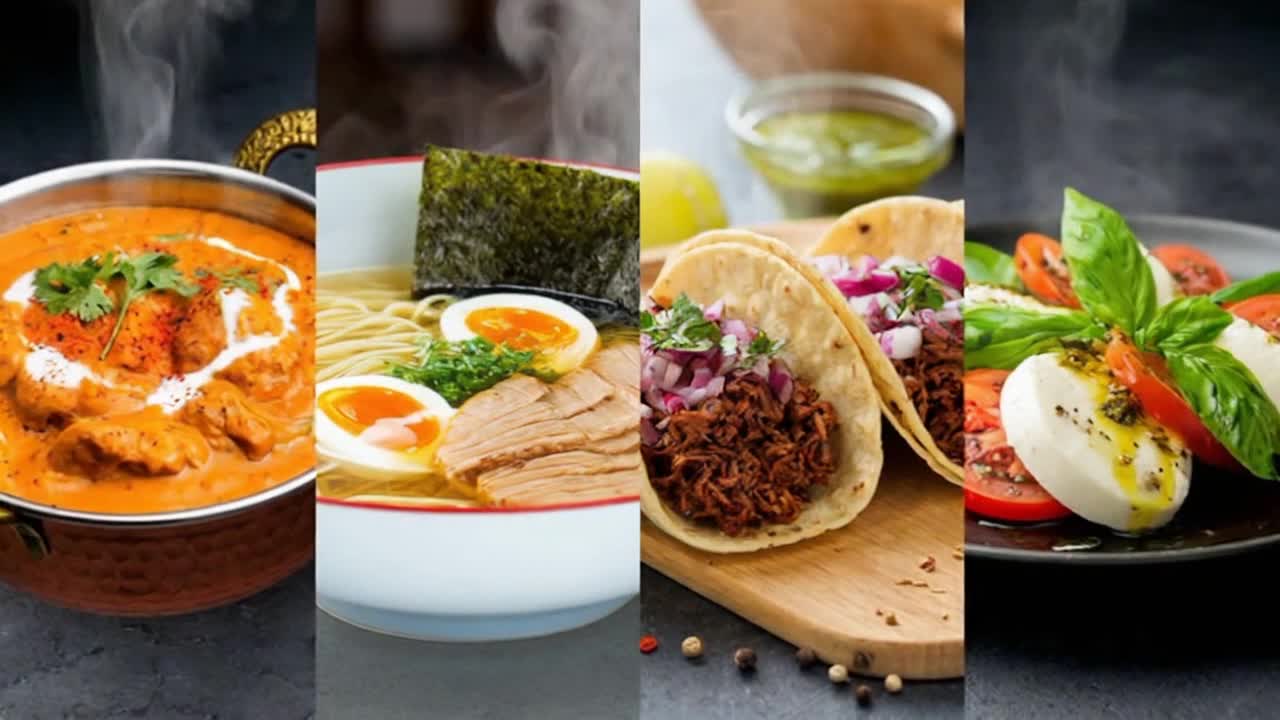 A Beautiful Glimpse of World Cultures Through Colorful, Enticing Global Cuisines