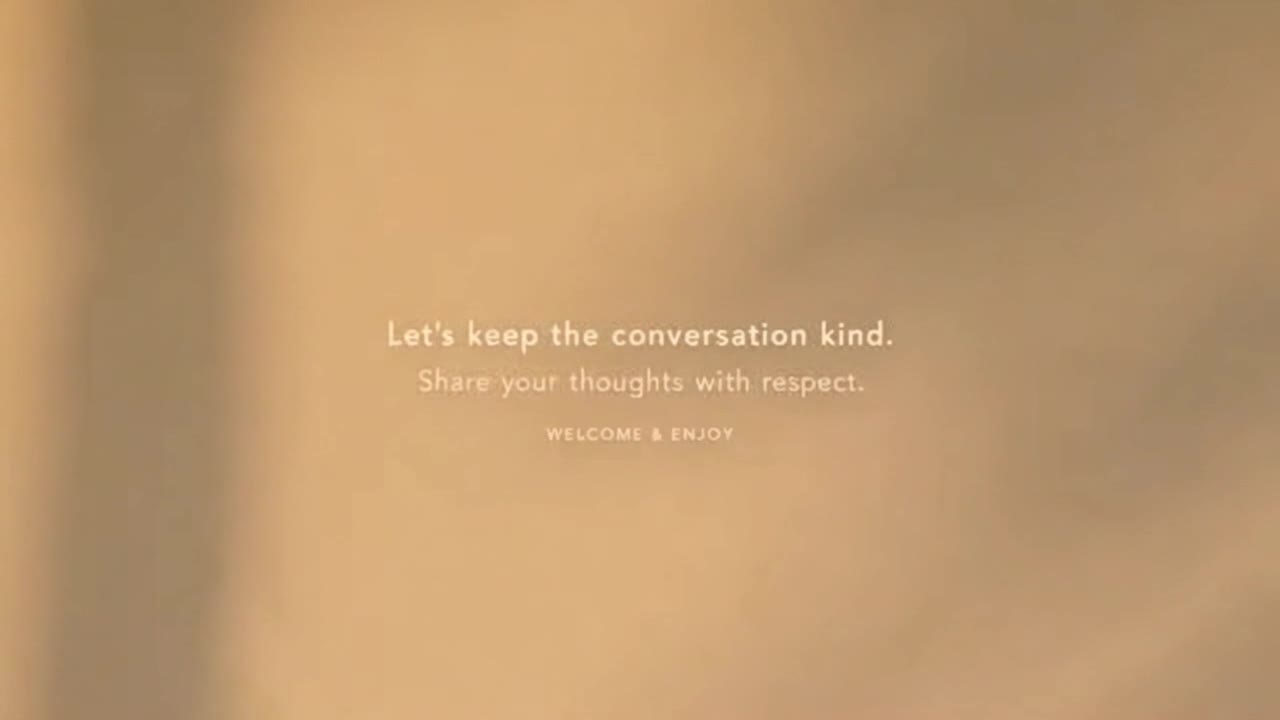 A Gentle Reminder to Keep Comments Friendly, Respectful, and Focused on Positive Conversations