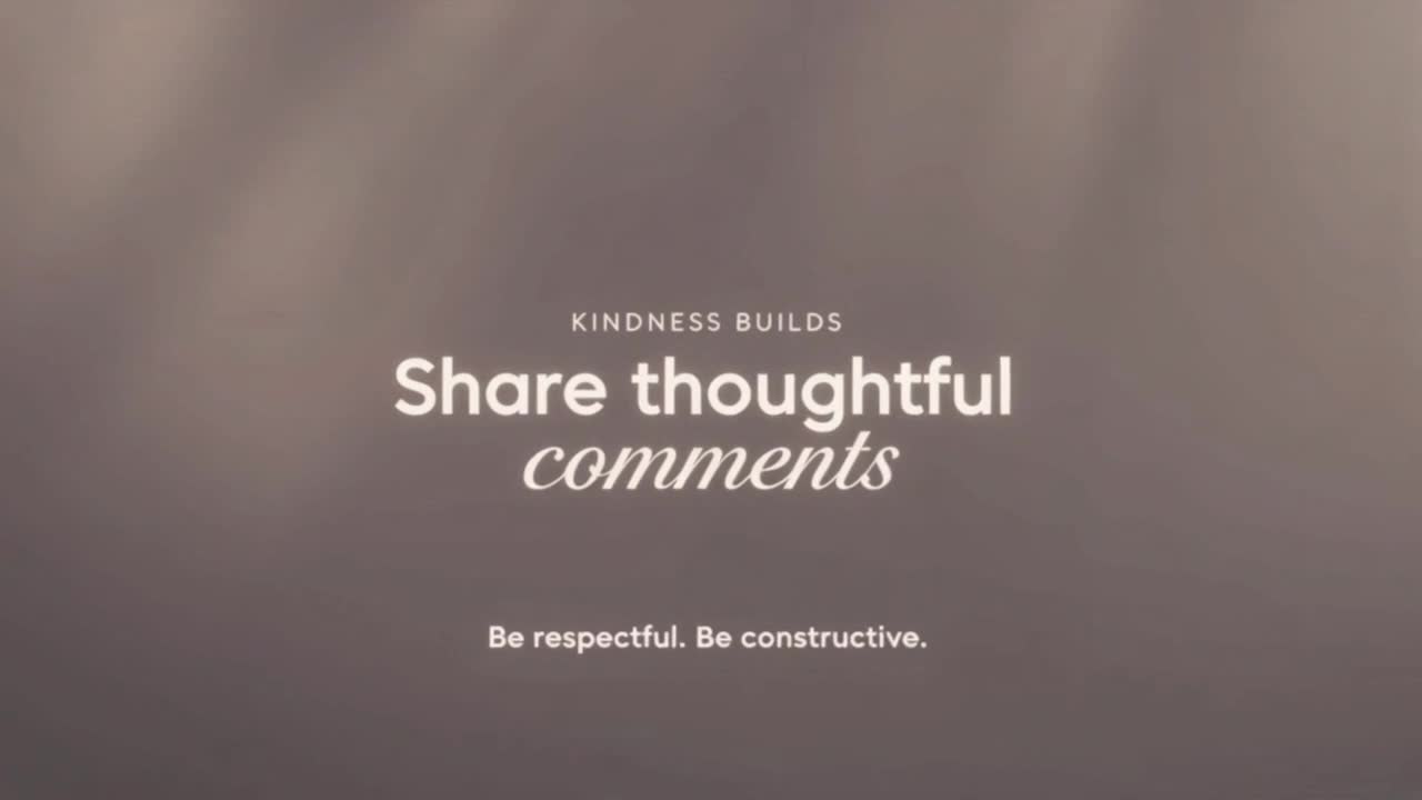 A Simple Reminder That Our Community Thrives on Respectful, Kind, and Constructive Conversations