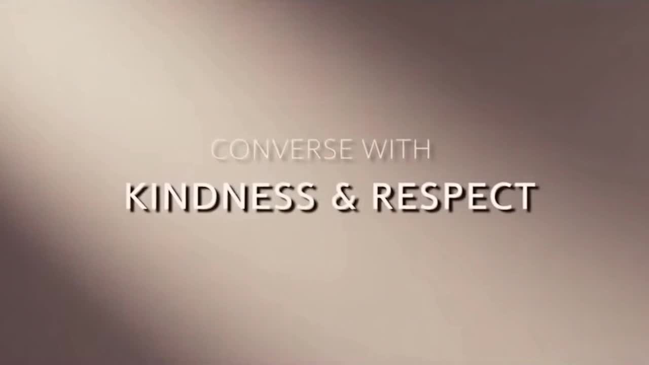 A Simple Reminder to Keep Conversations Positive, Respectful, and Supportive for Everyone