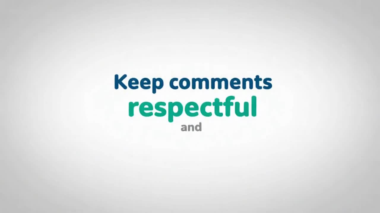 Friendly Reminder to Keep Comments Respectful, Constructive, and Positive for Everyone