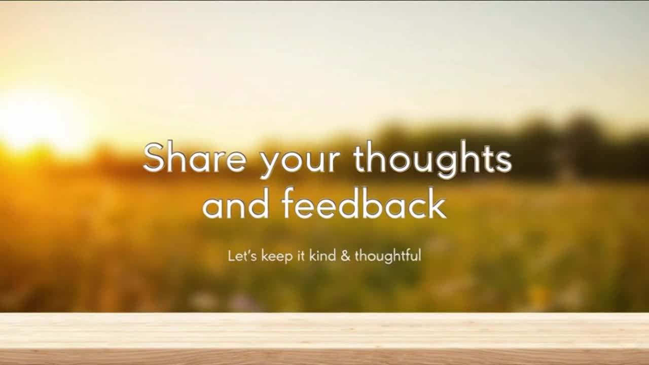 A Friendly Invitation to Share Your Thoughts and Keep the Conversation Positive and Welcoming