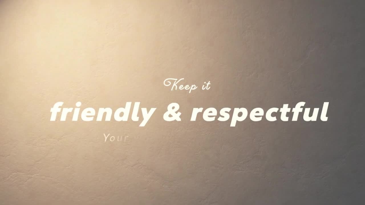 A Gentle Reminder to Keep Comments Kind, Respectful, and Focused on Positive Engagement
