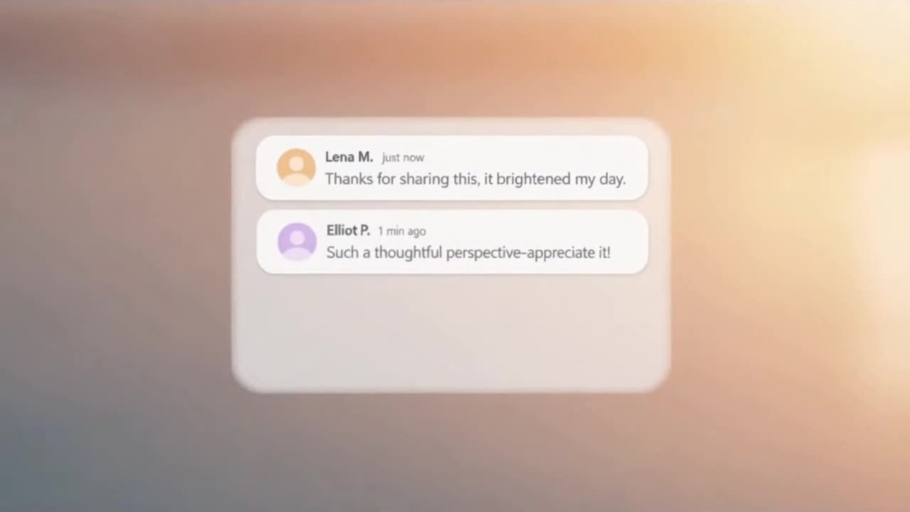 A Calm Reminder to Share Thoughts Kindly and Build a Positive, Respectful Community Together