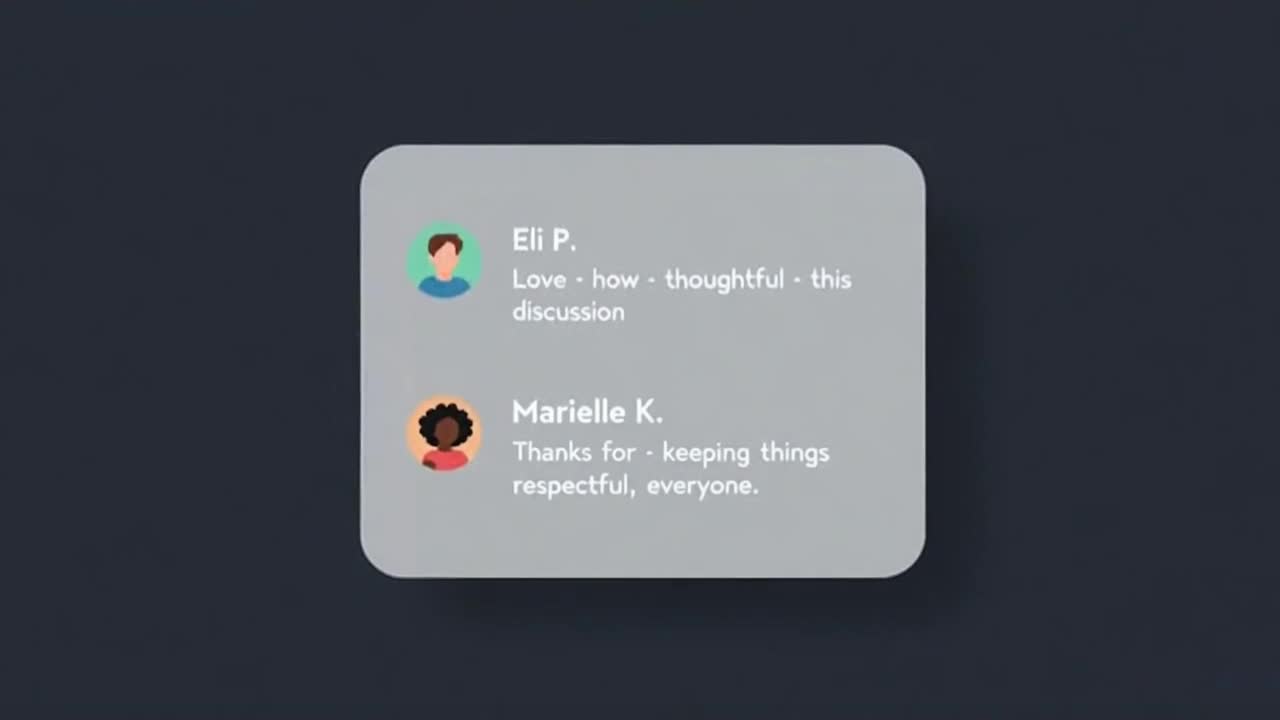 A Simple Reminder to Keep Comments Friendly, Respectful, and Positive for Everyone
