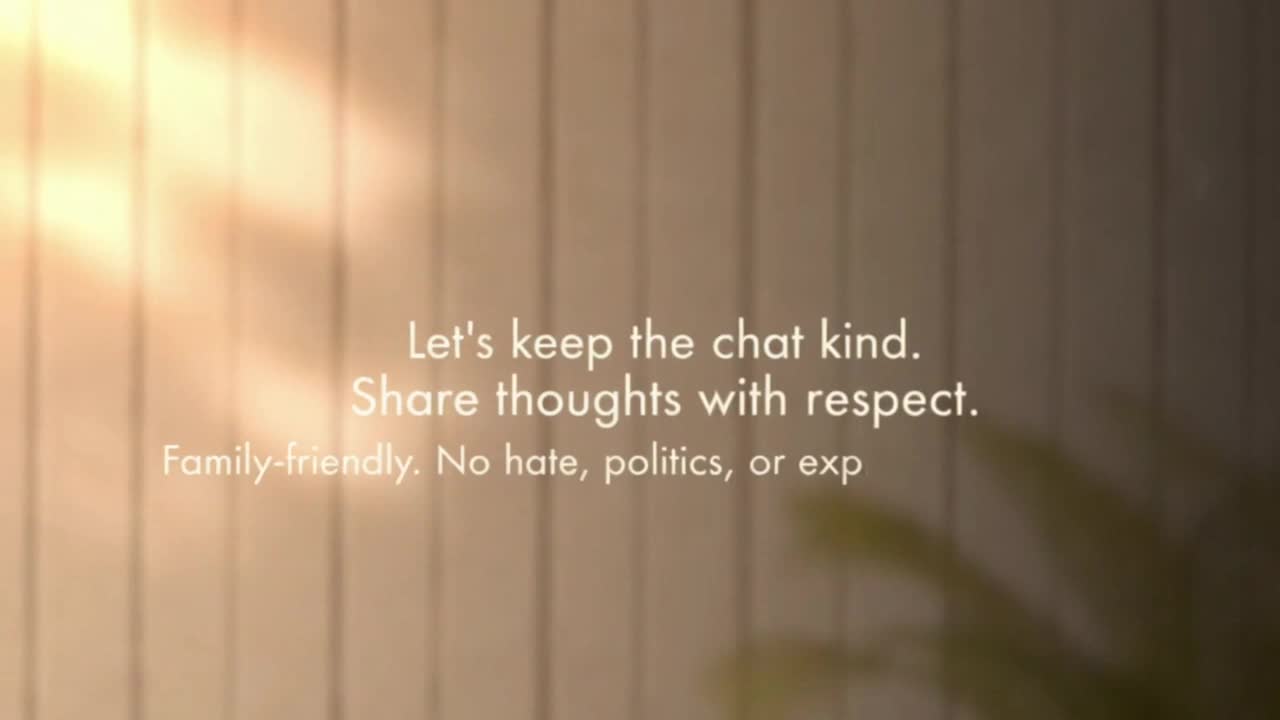 A Friendly Reminder to Share Thoughts Kindly and Help Build a Positive, Family-Friendly Community