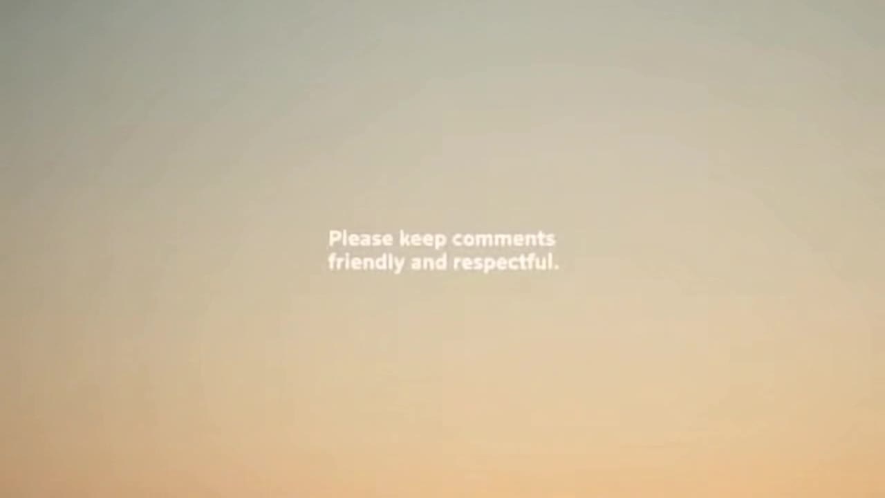 A Calm Reminder to Keep Comments Friendly, Respectful, and Focused on Positive Conversation