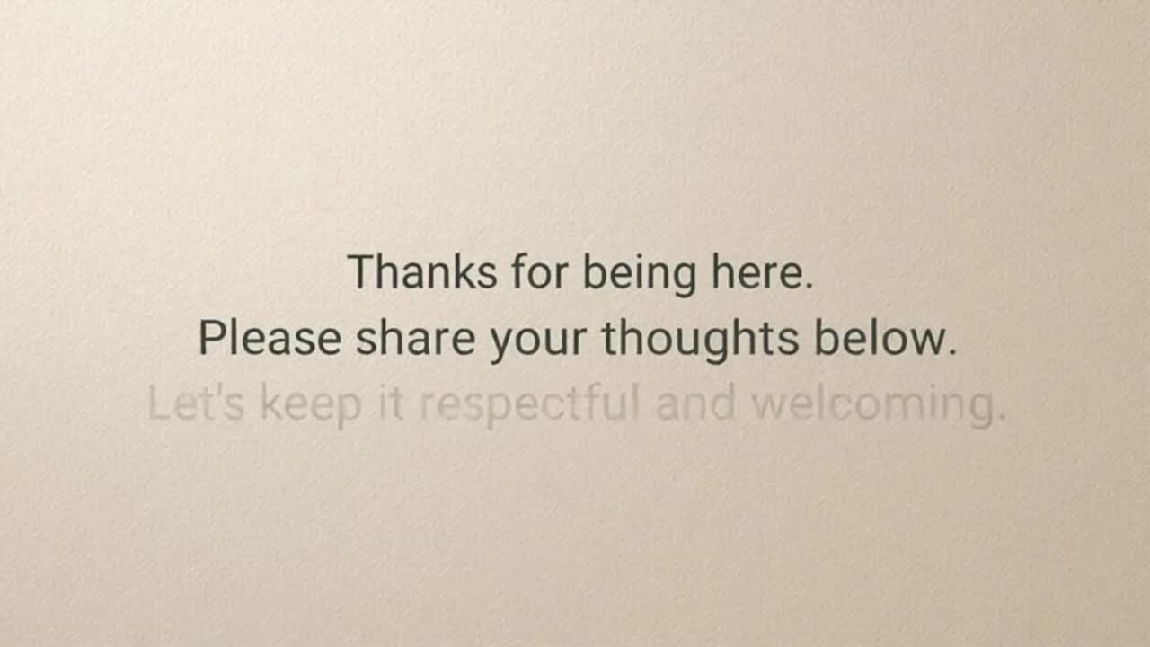 A Friendly Reminder to Share Your Thoughts Respectfully and Keep Our Community Welcoming