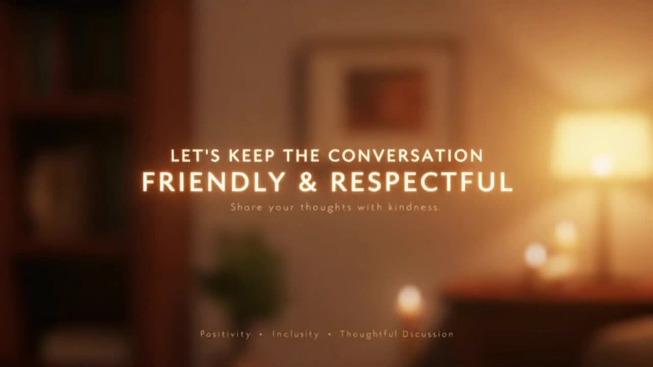 A Gentle Reminder to Keep the Conversation Kind, Respectful, and Positive for Everyone