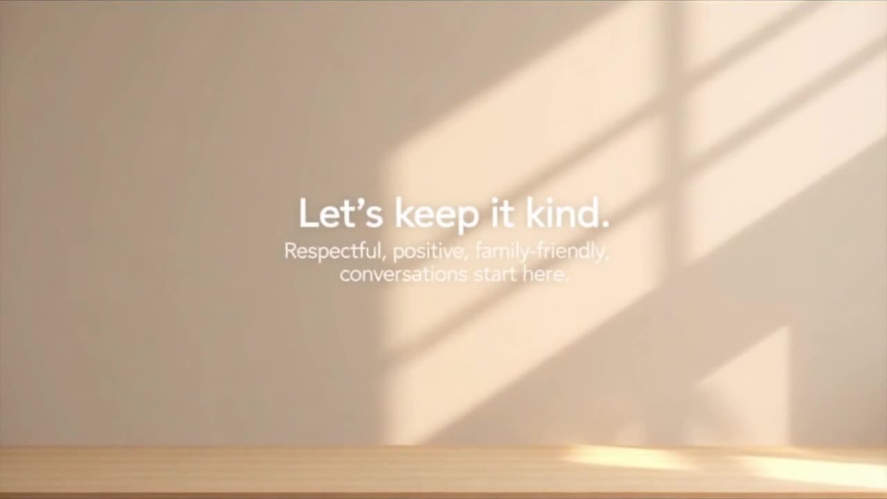 A Gentle Reminder to Share Thoughts Kindly and Keep Conversations Positive Together