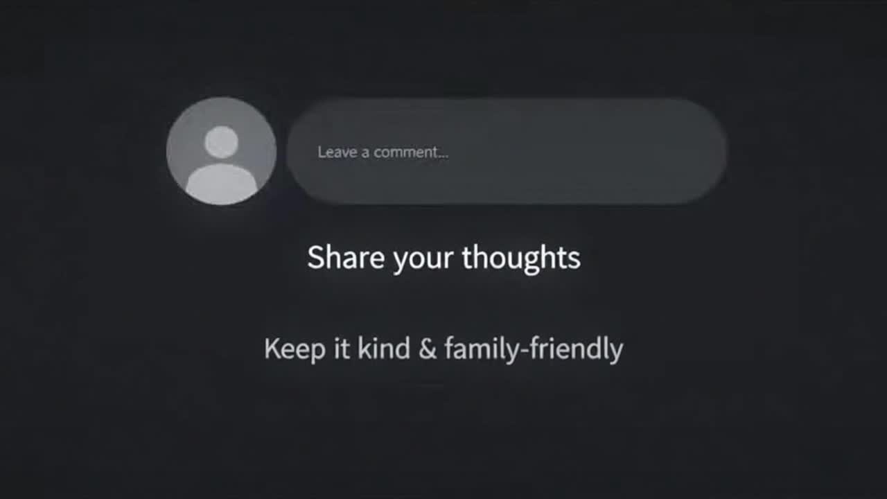 Friendly Community Reminder Encouraging Respectful, Family-Friendly Comments and Positive Engagement